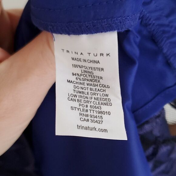 Trina Turk Trina Lace Overlay Off the Shoulder Dress - Picture 8 of 8